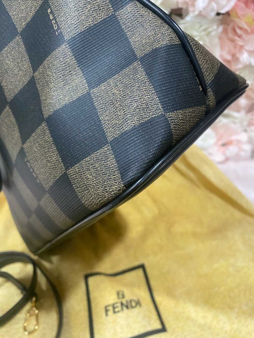 Fendi Pequin Check Dome Bag - Picture 5 of 10